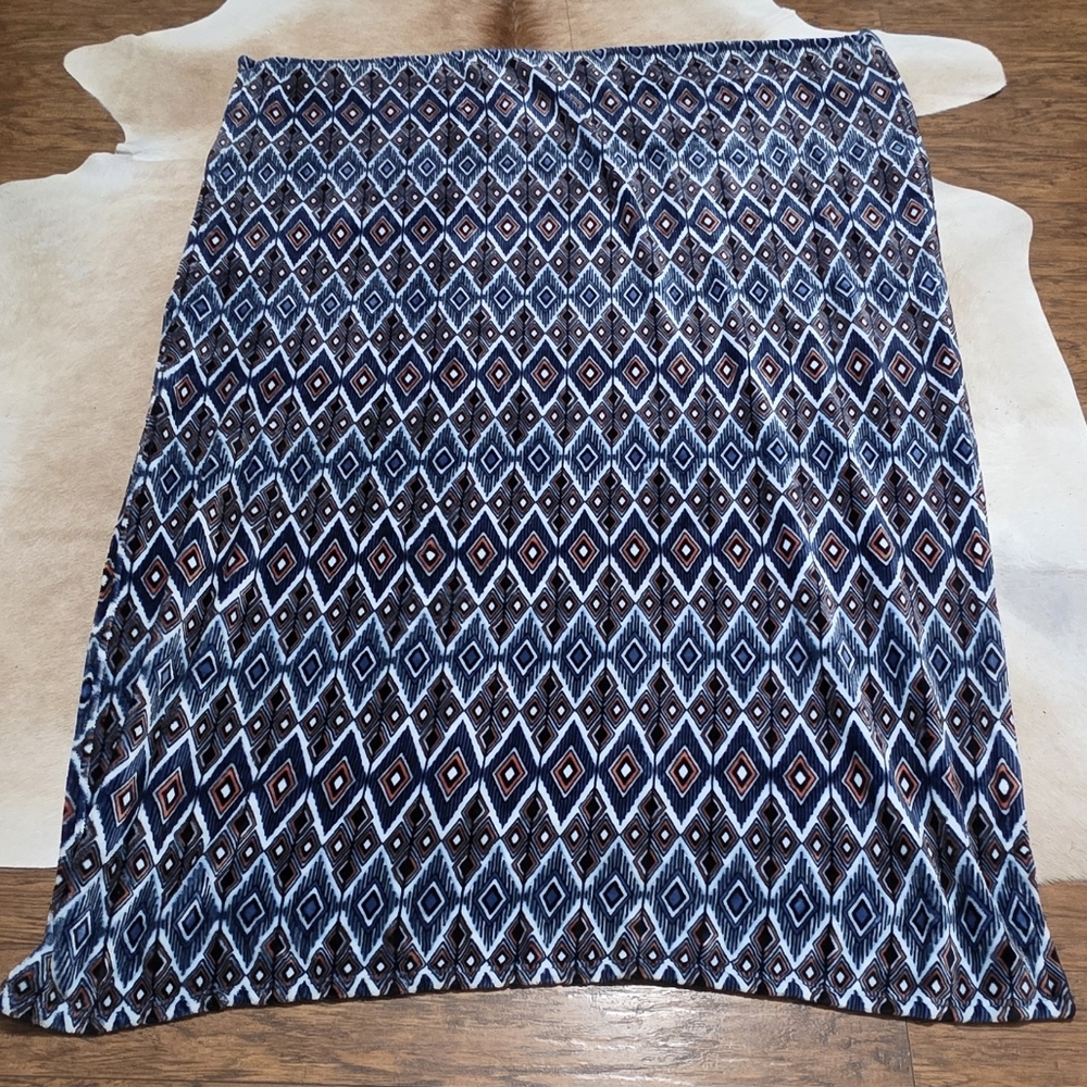 Better Homes And Gardens Blue, Orange Geometric Throw